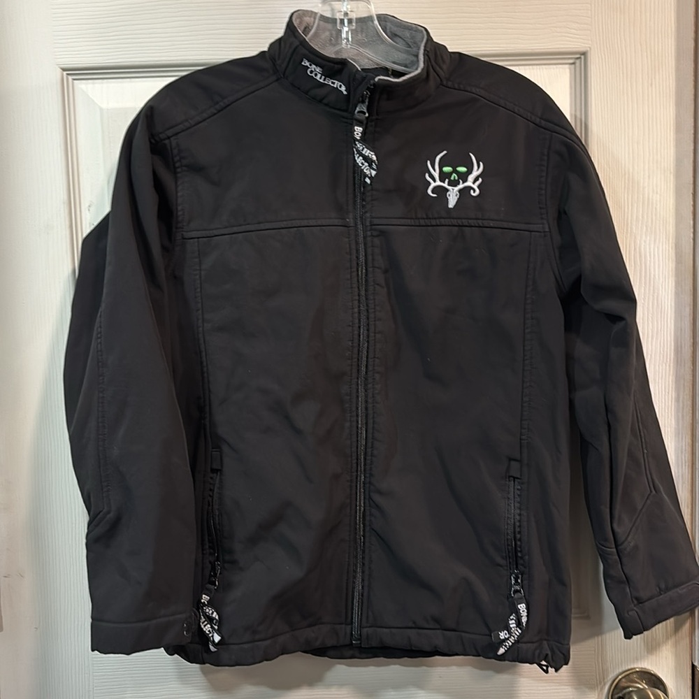 Bone Collector Black Soft Shell Full Zip Hunting Outdoor Jacket XL